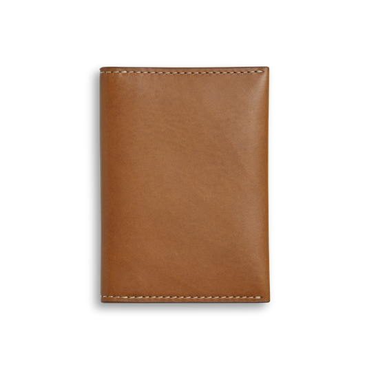 Folded Card Holder Wallet - Tan