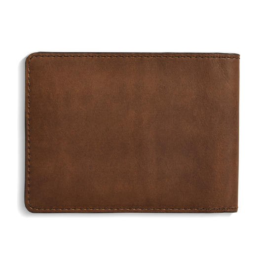 Slim Bifold Wallet - Medium Brown
