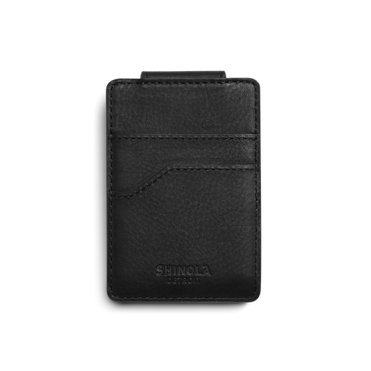 Magnetic Money Clip Card Holder - Black