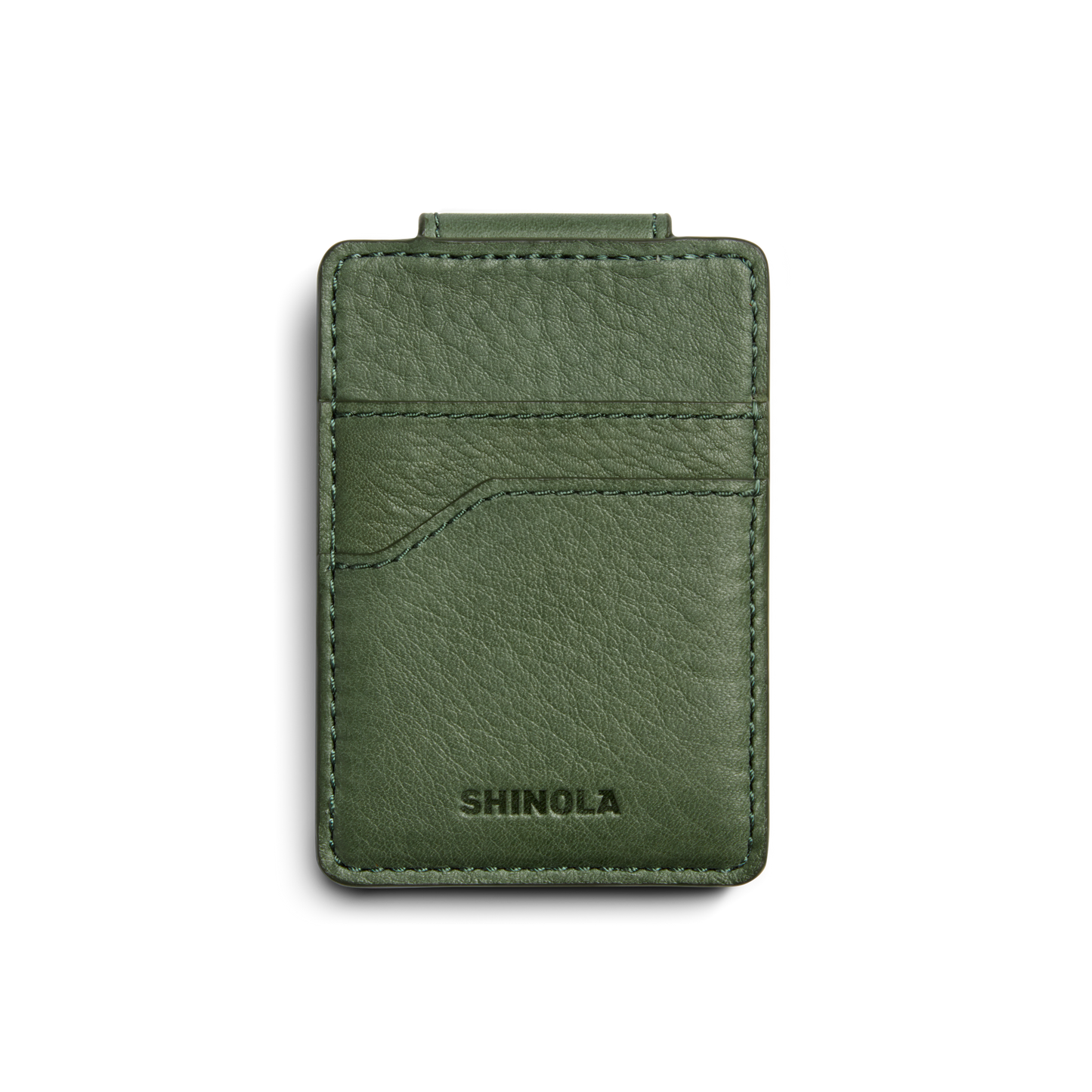 Magnetic Money Clip Card Holder - Evergreen
