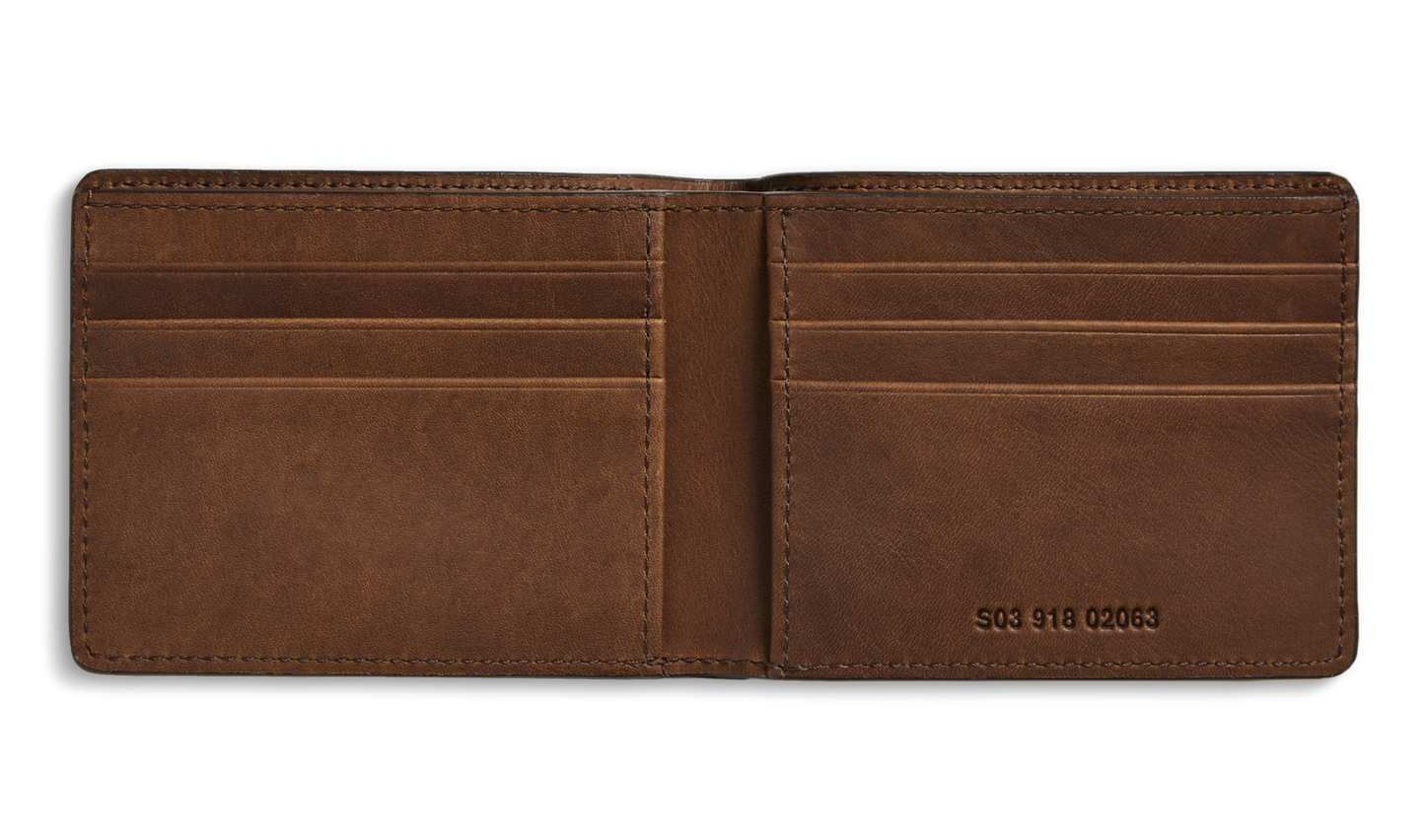 Slim Bifold Wallet - Medium Brown