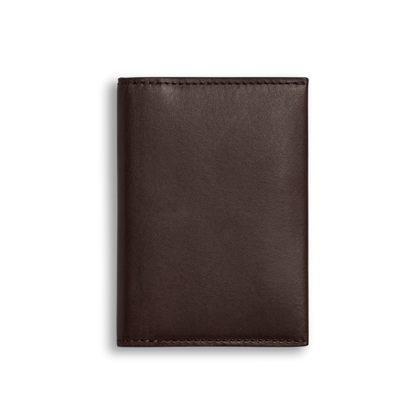 Folded Card Holder Wallet - Dark Brown