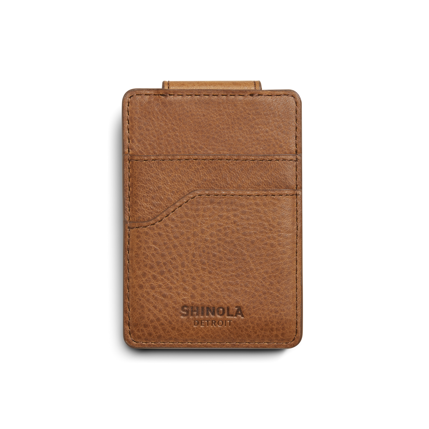 Magnetic Money Clip Card Holder - Tan