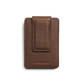 Magnetic Money Clip Card Holder - Medium Brown