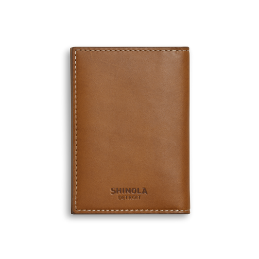 Folded Card Holder Wallet - Tan